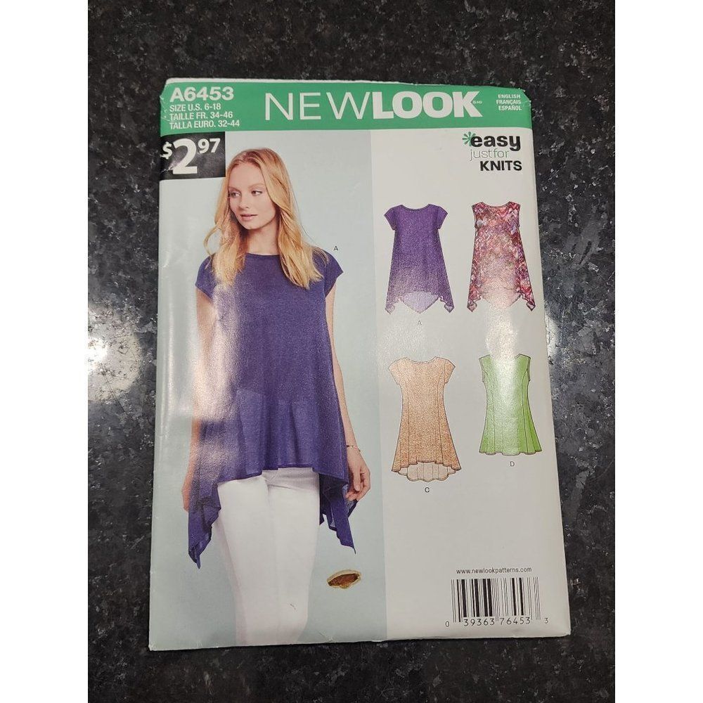 Newlook Uncut Sewing Pattern A6453 - Picture 6 of 6